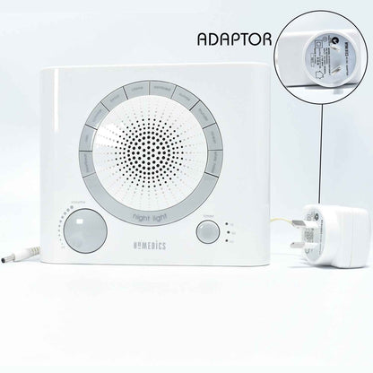 Sleep Therapy Sound Machine with 8 Soothing Sounds (Battery, Timer Option)