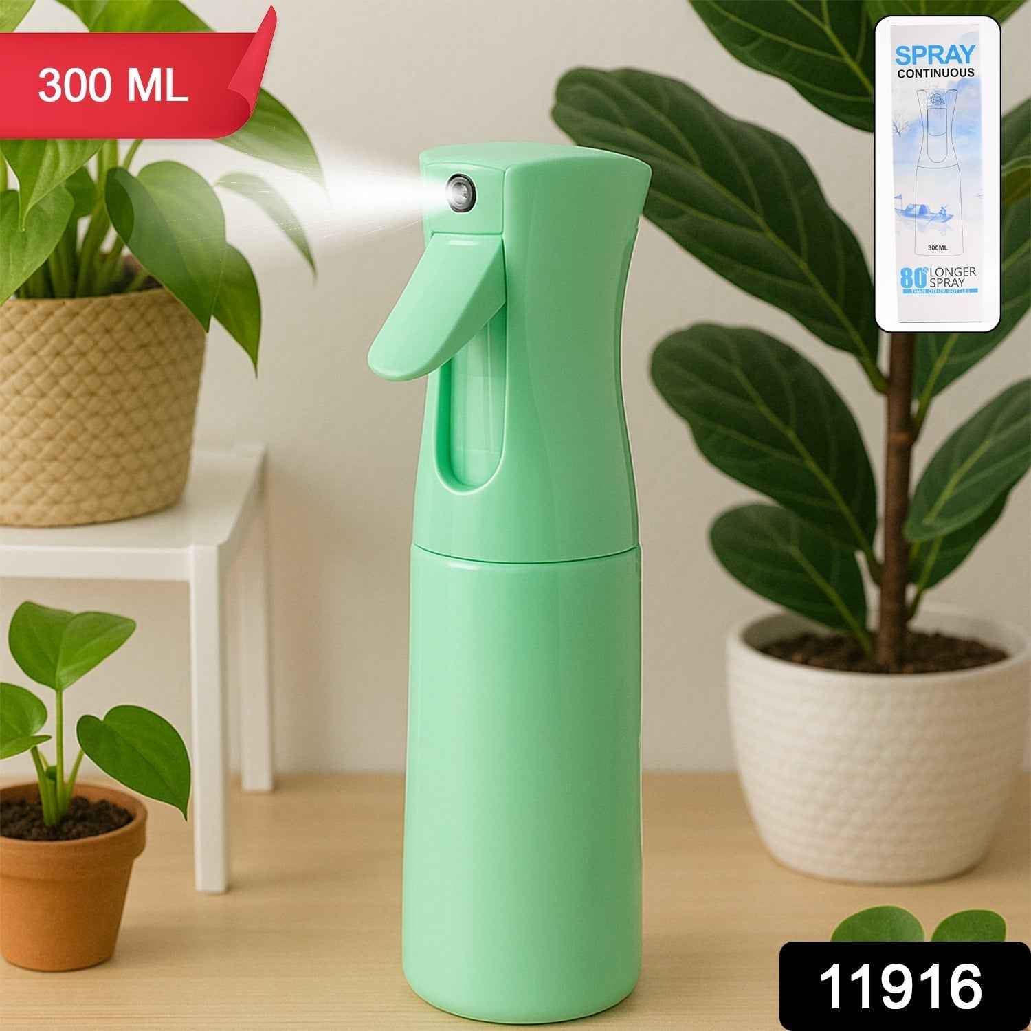 Continuous Mist Spray Bottle 300Ml (1 Pc)
