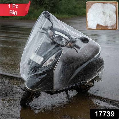 Big Disposable Plastic Activa Cover (1 Pc / 240 Cm Long Adjustable)