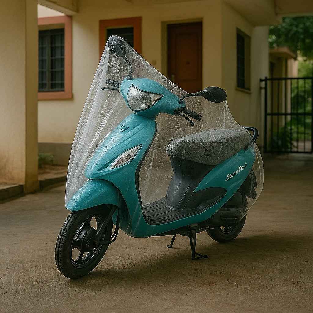 Small Disposable Plastic Activa Cover (1 Pc / 220 Cm Long Adjustable)