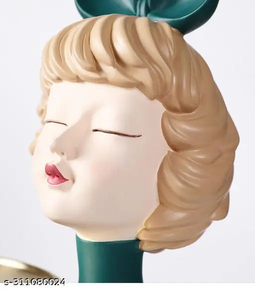 Kraphy Bubble Cute Girl figure Figurine Statue  With Tray 