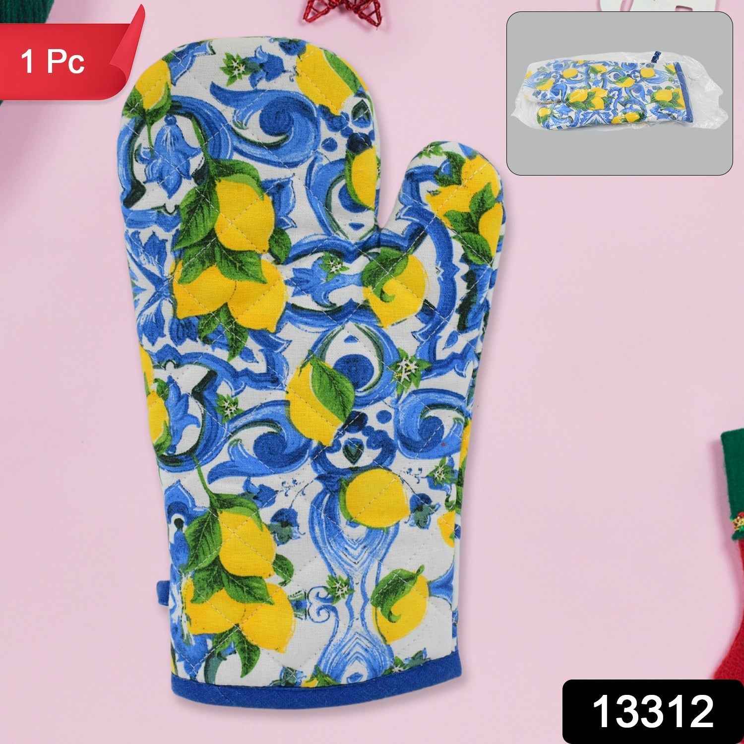 Lemon Oven Mitts Gloves (1 Pc / Big)