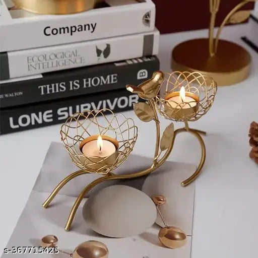 Kraphy Metal Royal Candle Holders For tea light Candles 