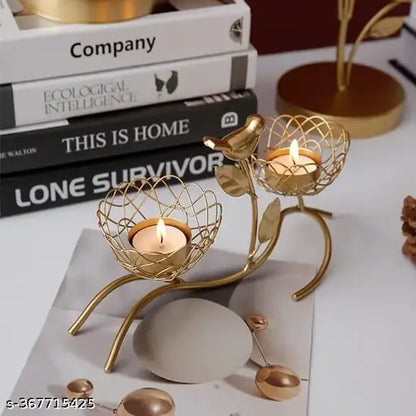 Kraphy Metal Royal Candle Holders For tea light Candles 