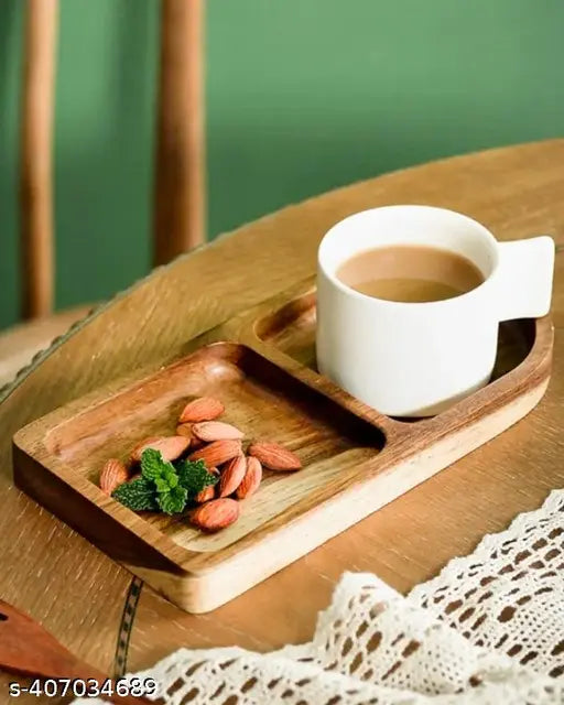 Kraphy Wooden Trays for Serving 