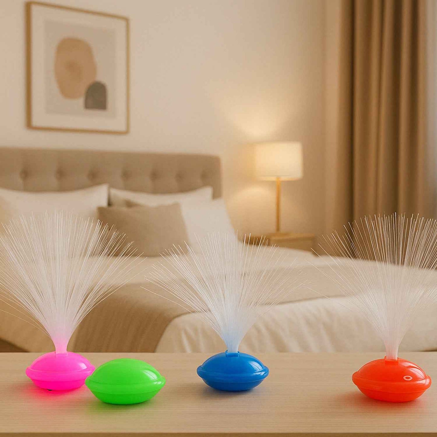 Fiber Optic Led Night Lamps Set (12 Pc)