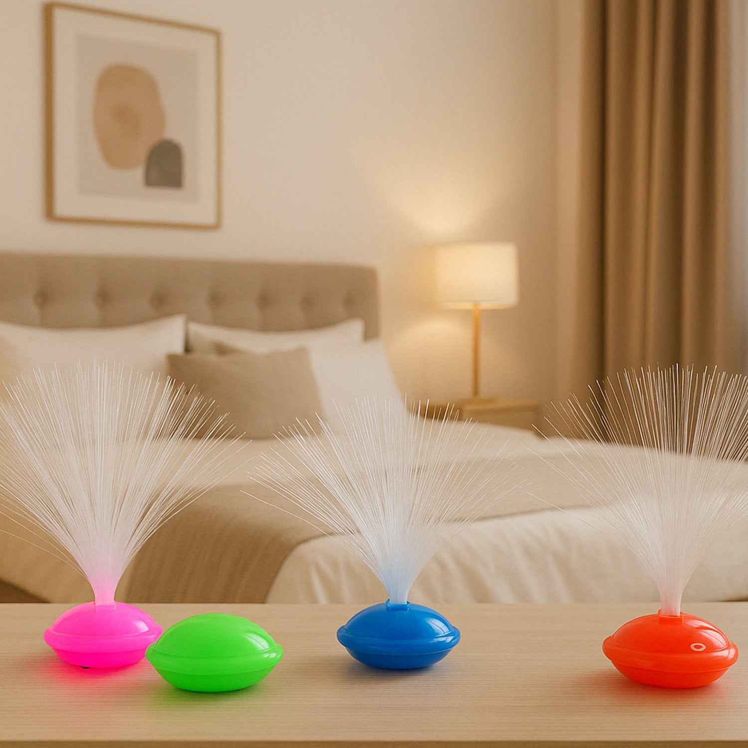 Fiber Optic Led Night Lamps Set (12 Pc)