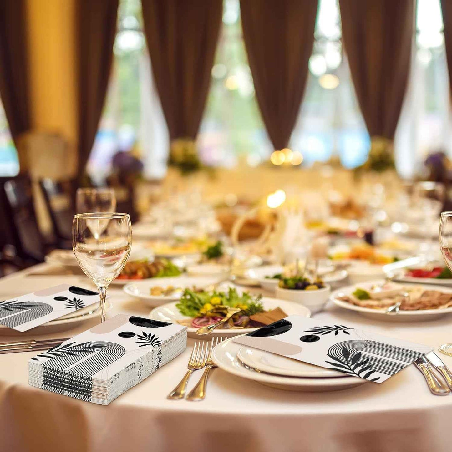 Premium Disposable Paper Napkins Approx 100 Pcs