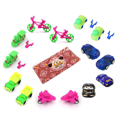 Toys for Kids Friction Powered Toy for Baby Push & Go Toys Combo Set for Boys & Girls ( Pack of 11)