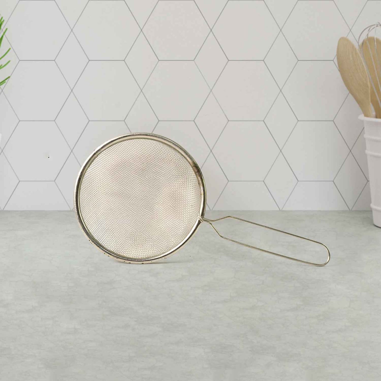 Stainless Steel Fine Mesh Tea & Coffee Strainer (1 Pc)