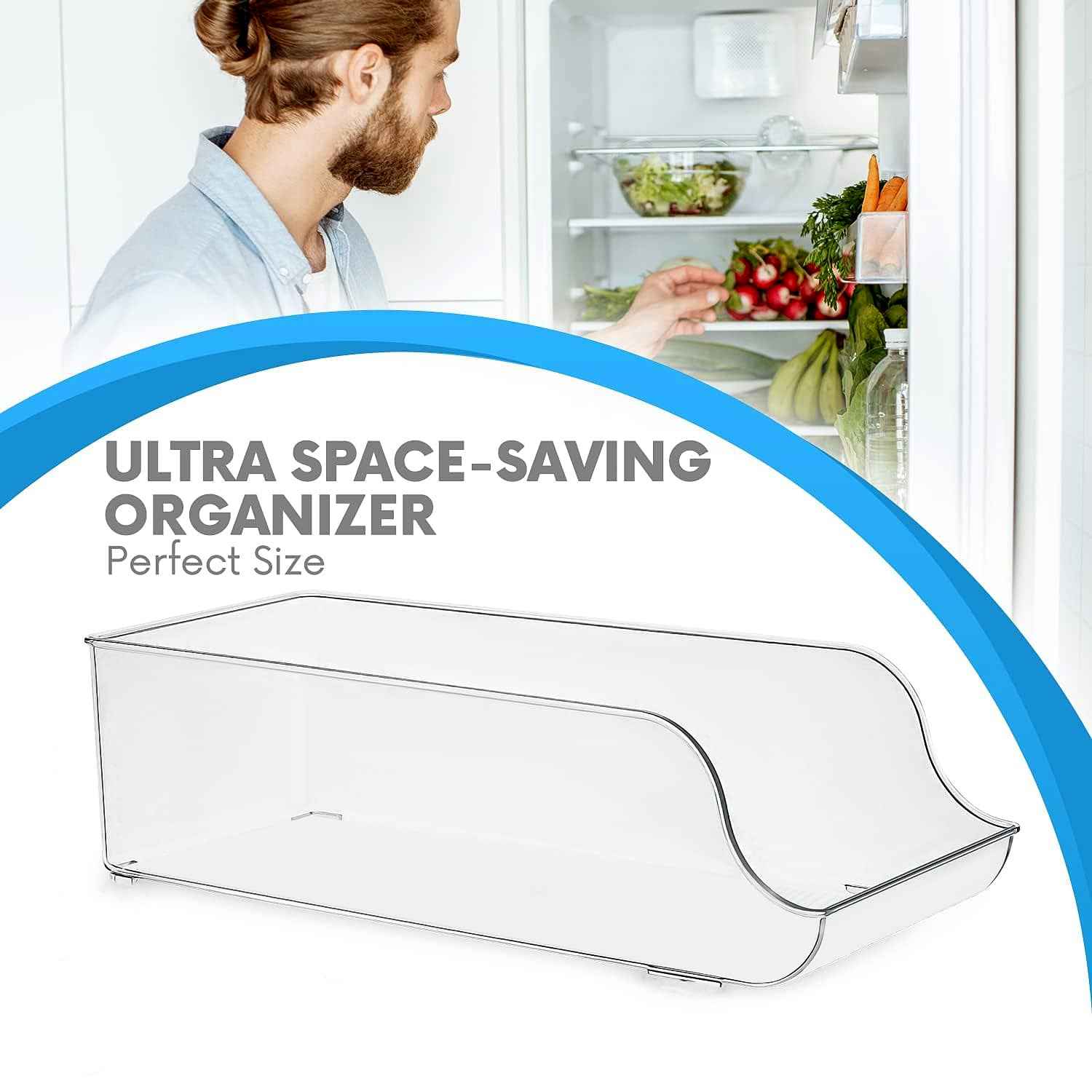 Transparent Plastic Storage Bin Box (35x16cm / 1 Pc)
