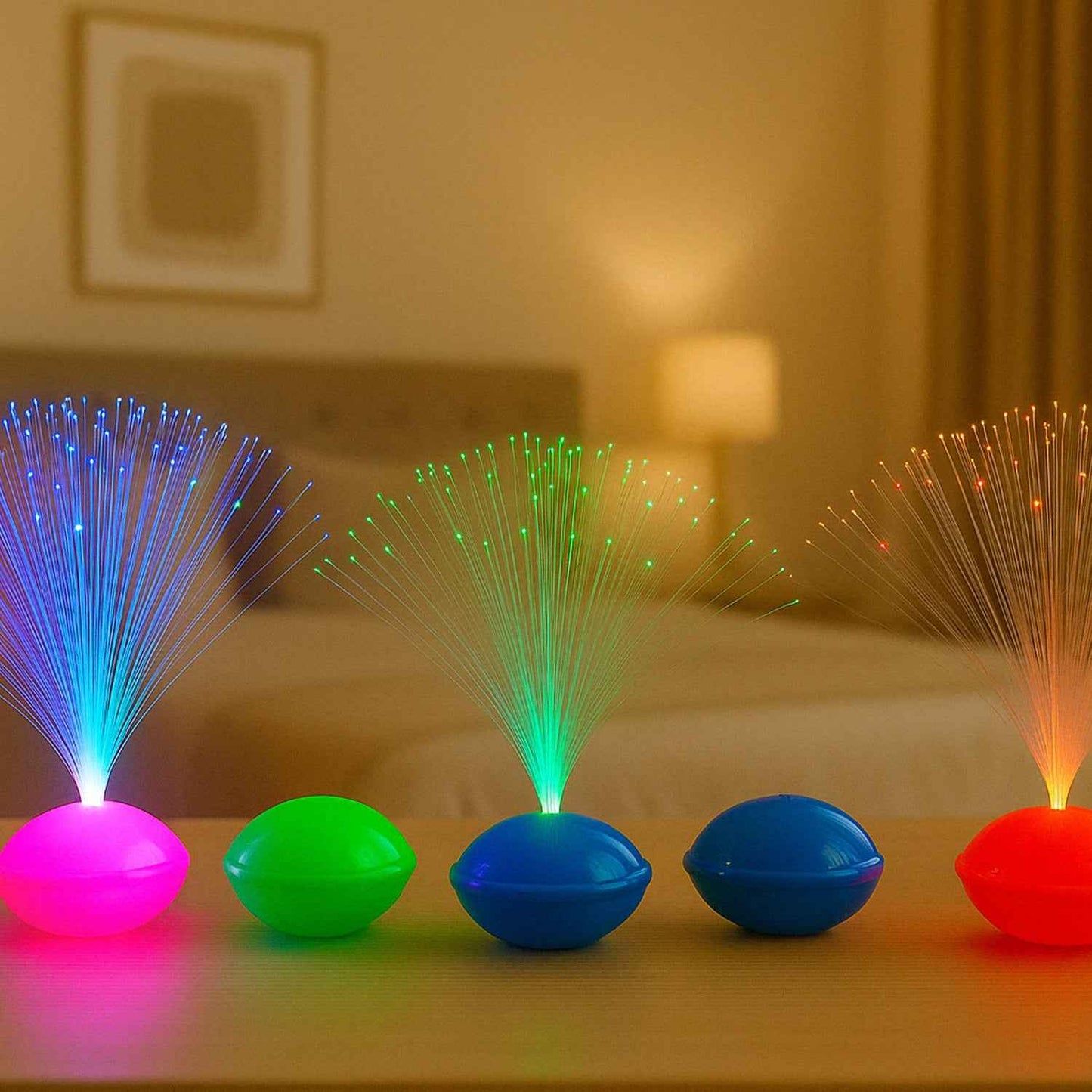 Fiber Optic Led Night Lamps Set (12 Pc)
